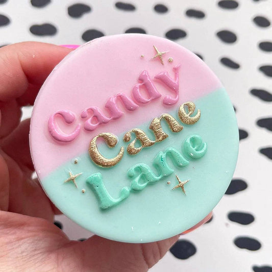 Candy cane lane cookie stamp Sweet Stamp - Der Backmichgluecklich Online Shop